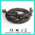 High Speed HDMI Cable 3D 4k Gold Plated Black Orange